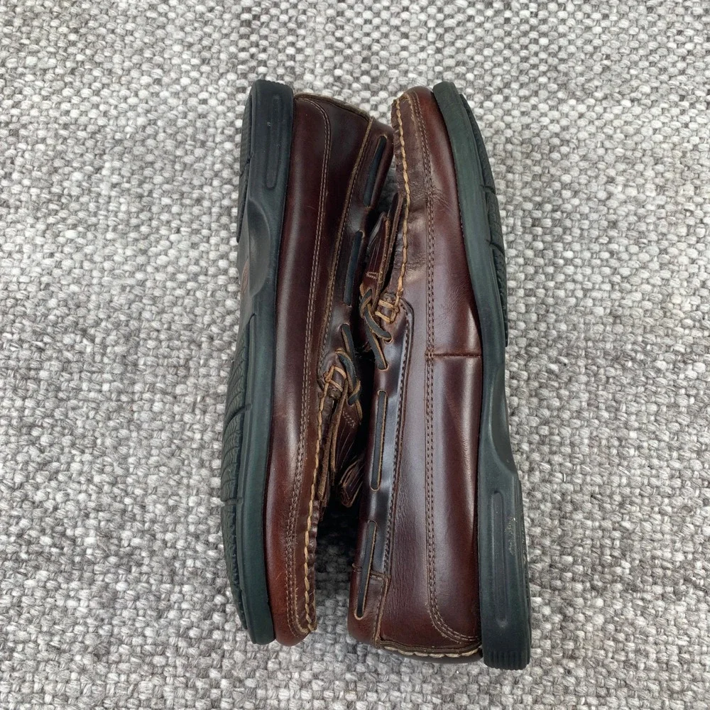 Sperry Top-Sider Loafers Mens 9M Brown Leather Kiltie Tassel Boat Shoes 0717157